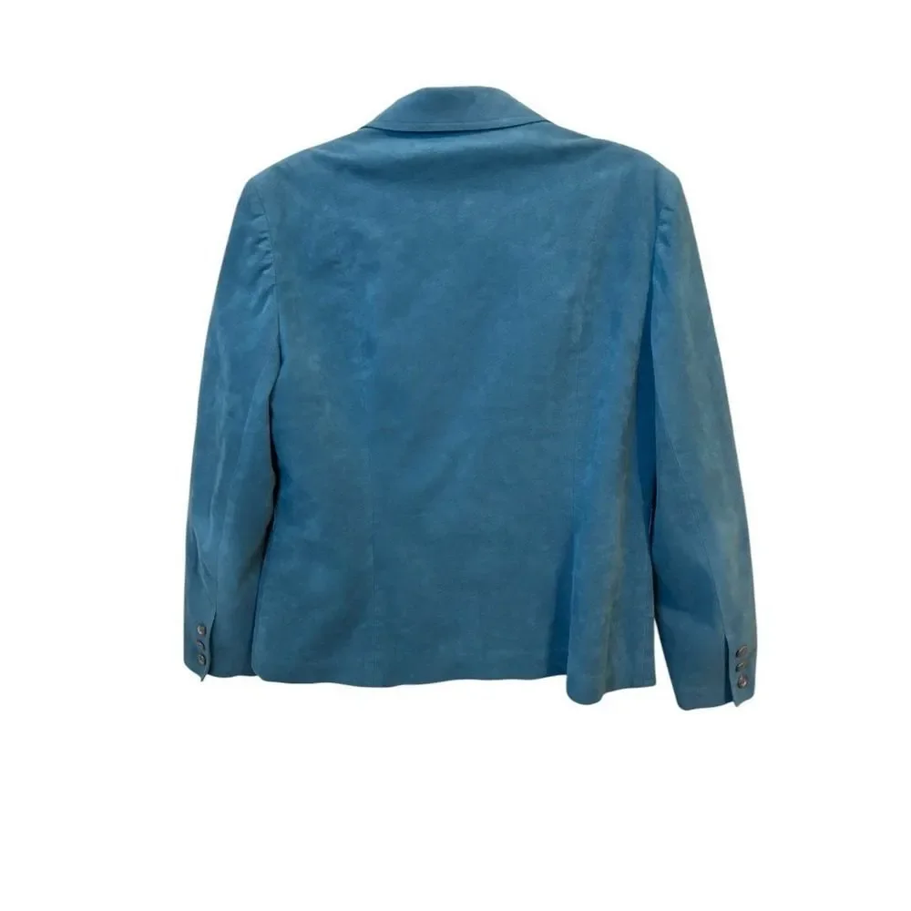 Abe Schrader Vintage Blazer Jacket Women's Career‎ Classic Blue Size 12 - Picture 2 of 5